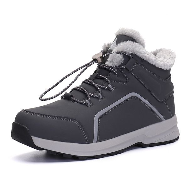 Men's And Women's Snow Boots, Walking Shoes, Warm And Thick Velvet Men's Shoes, Outdoor Cotton Shoes, Dad Shoes, Mom Shoes_vogvips.com