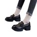 Mesh Platform Loafers Women's One-pedal Women's Shoes British Style Small Leather Shoes Hollow Single Shoes_vogvips.com