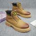 European Warm Series Martin 2025 Autumn Winter New High-top British Yellow Mid-top Men's Boots Outdoor Trendy Style_vogvips.com