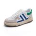 De Xun Board Women's Spring New Striped Flat Bottom Low Top Casual Versatile White Shoes Trendy In_vogvips.com