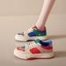 2025 Summer New Style Mandarin Duck Color Block White Trendy Student Breathable Shoes Versatile Casual Sneakers For_vogvips.com