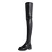 Plus Size Long For Women 2023 Winter New Round Toe Over-the-Knee Thick Sole Elastic High Boots_vogvips.com