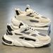 Spring New Breathable Mesh Sports Shoes, Men's Trendy Versatile Little White Height Casual Running Dad Shoes_vogvips.com