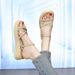 688-0.5kg Women's Summer 2025 New Fairy Style Flat Sandals Roman Beach Slippers_vogvips.com