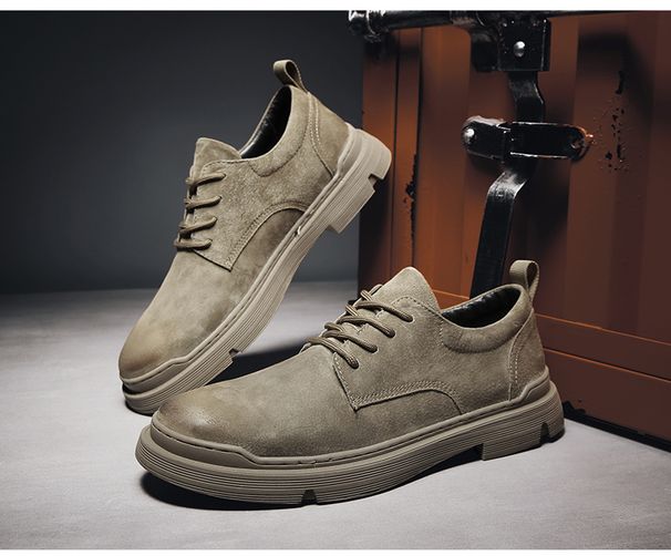 New Leather Spring Men's Shoes High-top Men's Heightening Tooling Martin Boots_vogvips.com
