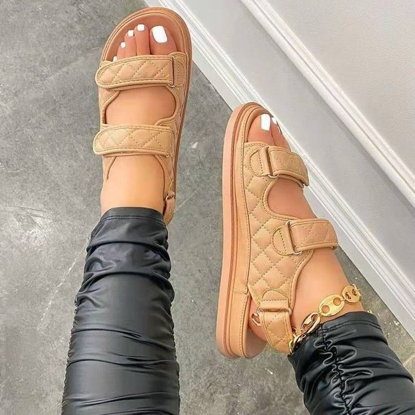 SHLIANG New Women Summer Sandals Flat Platform Sandals Fashion Fish Mouth Rome Sandals Casual Shoes For Women Y0290_vogvips.com