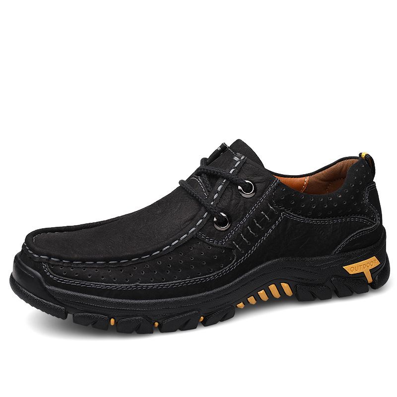 Men's Shoes Outdoor Mountaineering Casual Heavy Dad Grandpa Shoes Men's Lazy Single Shoes_vogvips.com