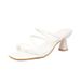 2026 New Thin-Strap High-Heel Simple Fashionable Elegant Women's Shoes Square-Toed Open-Toed Sandals Wholesale_vogvips.com
