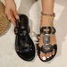 New Slipper Solid Color Open-toe Set Foot Vacation Beach Flat Sandal Caual Flip Flop Summer Indoor Women Slide_vogvips.com