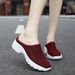 2025 Spring And Autumn New Fashion Casual For Women, Half-Slip Thick-Soled Shoes, Trendy Slip-On Women's Shoes_vogvips.com