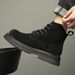 Men's Low-top Pointed Chelsea Boots Low-top Short Leather Boots Men's Retro Martin Boots Trendy_vogvips.com