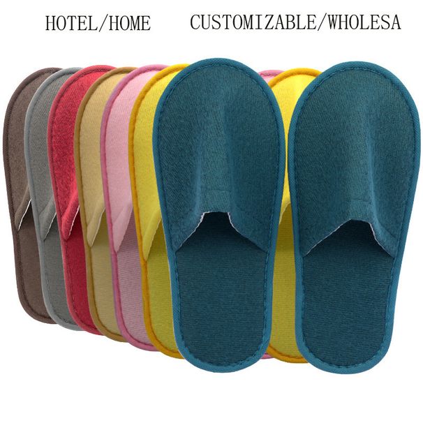 10 Pairs Luxurious Plush Women Men Travel Hotel Slides Homestays Households Shoes Non-slip Disposable Slippers_vogvips.com