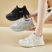 Dad Shoes Female Student Sports Leisure Mesh Breathable Heightening Shoes Street Shoes_vogvips.com