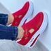 Large Letter Casual Board Shoes Women's New Colored Thick Sole Shallow Mouth Single Shoe Batch_vogvips.com