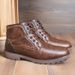 Martin Boots Men's Side Zipper Leather Boots Retro Trendy Men's Medium Top Short Boots Tooling Boots High Top Leather Shoes_vogvips.com