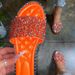 Round-toe Flat-bottom Beach Sandals, European And American Foreign Trade Large-size One-strap Rhinestone Sandals For_vogvips.com