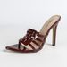 Cross-border European And American Women's Pointed Toe Woven Multi-Strap Stiletto Sandals Elegant Gold High Heels_vogvips.com
