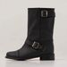 HOWUS Women Martin Ins Genuine Leather Flat Korean Low Heel Long Cowhide Short Boots_vogvips.com