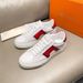 New Santoni Leather Breathable Casual Fashion Versatile Sneakers Dad Men's Shoes_vogvips.com
