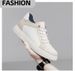 Men's Shoes Matte White Shoes Invisible Inner Height Increasing Shoes Men's Casual Shoes Board Shoes Men_vogvips.com