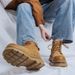 New Leather Spring Men's Shoes High-top Men's Heightening Tooling Martin Boots_vogvips.com