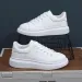 Men 2026 New Lace-Up Thick Sole Casual Sneakers Versatile Leather Muffin Shoes Elevated Male Board Footwear_vogvips.com