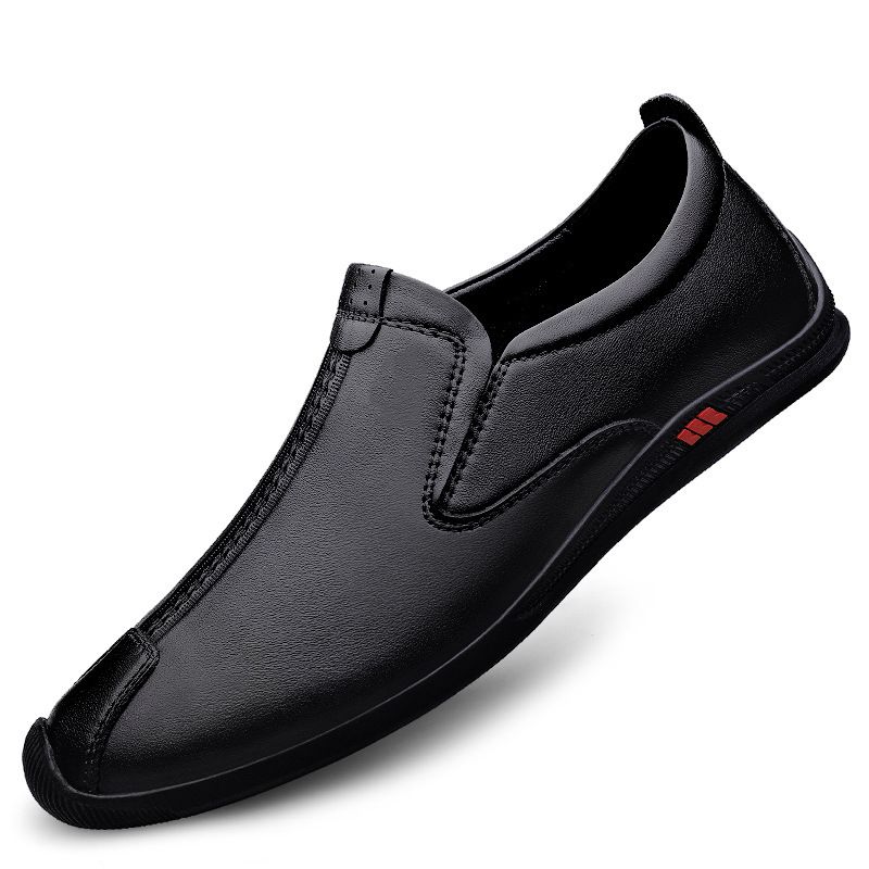 Men's Casual Loafers, Driving To Work, Soft-soled Soft Leather Men's Shoes, Lazy Men's Shoes_vogvips.com