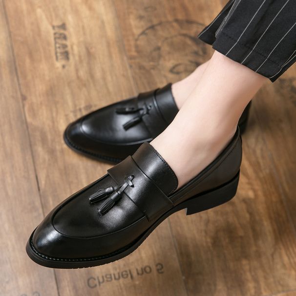 Men's Ladies Formal Patent Leather Comfortable Wedding Evening Footgear_vogvips.com