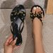 Women's Flat Sandals Women's Bow Rivet Flip Flops For Women Summer Hit Warren Style Non Slip PVC Sandals_vogvips.com