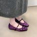 French-style Satin Square-toed Mary Jane With Rhinestones And Internal Height Increase, New Spring/autumn Single-strap_vogvips.com