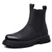 European Warm Series Men 2025 Autumn Winter Mid-top British Style Chimney Warm Snow Black Fleece Martin Boots Trendy_vogvips.com
