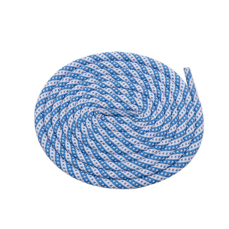 Two-tone Twill And Polka Dot Round Shoelaces With A Stylish Shoe Rope_vogvips.com