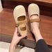 French-style Soft Leather Flat Mary Jane Shoes Women, 2025 Summer New Model, Gentle Style, Soft-soled Loafers For_vogvips.com