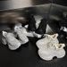 Women Rhinestone Covered Platform Sneakers, Sparkly Bling Lace‑Up Chunky Trainers, Non‑Slip Lug Sole Fashion Shoes For Party Club Street Daily Outfit_vogvips.com