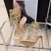 Liyke Elegant Women Wedding Banquet Shoes Fashion Crystal Tassel Twining Stiletto Sandals Sexy Open Toe Stripper Heels_vogvips.com