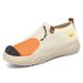 Female Old Beijing Cloth Shoes Painted Casual Shoes Polyurethane Soft Sole One Pedal Single Shoes Women_vogvips.com