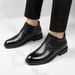 Dress Casual Men's Shoes Fleece Inner Height Increase Professional Casual Round Head Shallow Mouth Men's Shoes_vogvips.com
