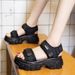 Wedge Heel Sandals Women's High Heel Versatile Muffin Sports Thick Sole Heightening Outer Wear Women's Shoes_vogvips.com