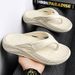 Large Size Slippers, Summer Korean Version Trendy Men's Flip Flops, Wearing Thick Soles For Couples, High Elasticity_vogvips.com