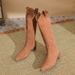 H735-1 Comfortable Solid Color Autumn Winter Suede Slimming Fashion For Women, Over-the-Knee Pointed Toe Chunky Heel_vogvips.com