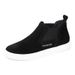 Medium Top Shoes Flat Bottom Foot Cover Student Sports Leisure Cotton Suede Round Head Men's Shoes_vogvips.com