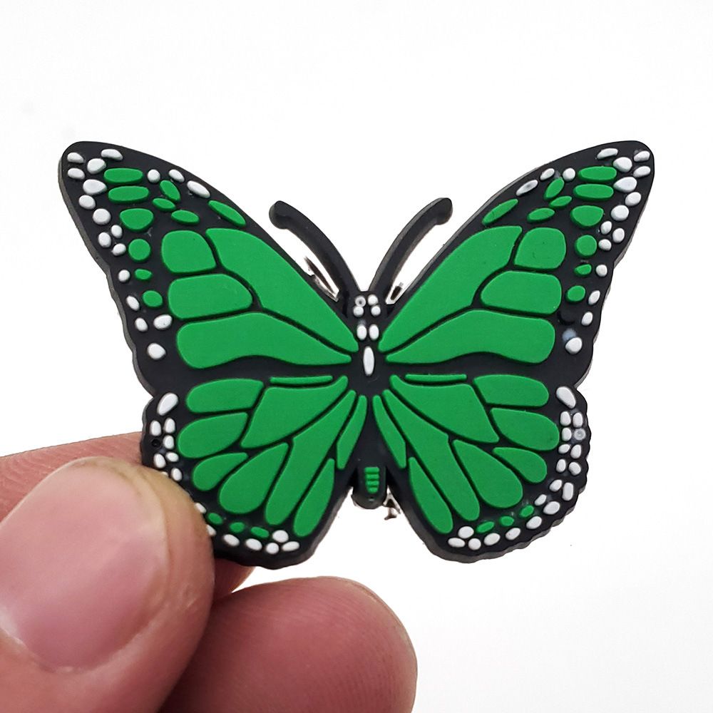 Butterfly Series Cartoon Decorative Buckle PVC Soft Rubber Shoes Buckle Shoes Flower Garden Shoes_vogvips.com