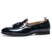 Unbeatable Quality Large Size Leather Summer New Trendy Brand Men's Breathable Business Casual Fringe Lazy Shoes Shiny Surface_vogvips.com
