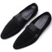Pointed Toe Men's Suede Shoes British Business Casual Slip-On Large Size_vogvips.com