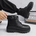 European Warm Series 2025 New Men's Martin Black High-top British Style Motorcycle Leather Work Boots Height-increasing Shoes_vogvips.com