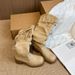 Wasteland Style Tassel Knight For Women 2025 Autumn Winter New Thick Heel Over-the-Knee Long Fashion Boots_vogvips.com