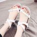 Women's Cork Sandals With High Straps – Breathable Roman Gladiator Flip Flops For Beach & Summer Fashion_vogvips.com