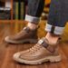 New Leather Spring Men's Shoes High-top Men's Heightening Tooling Martin Boots_vogvips.com