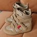 Inviible Height Increaing For Women Autumn New High Top Color Blocking Round Toe Velcro Sport Caual Hiking_vogvips.com