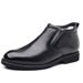 Men's leather winter cotton shoes Men's wool warm business shoes High top real leather shoes with velvet_vogvips.com